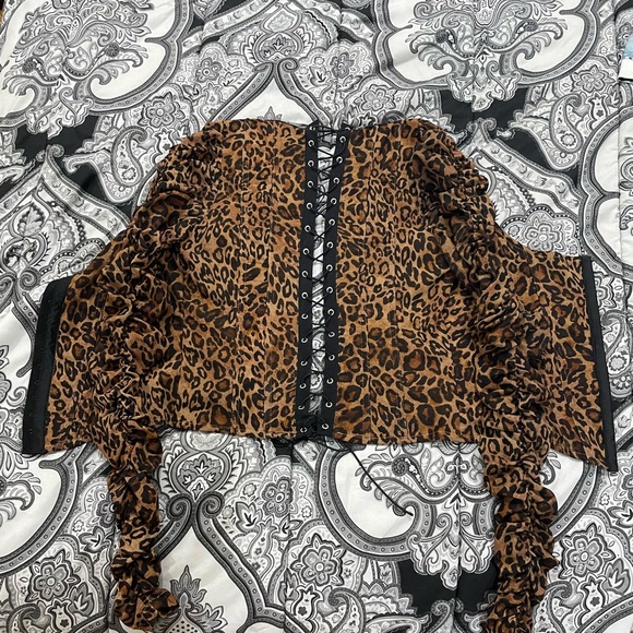I.AM.GIA cheeta corset top
size small - Picture 3 of 6